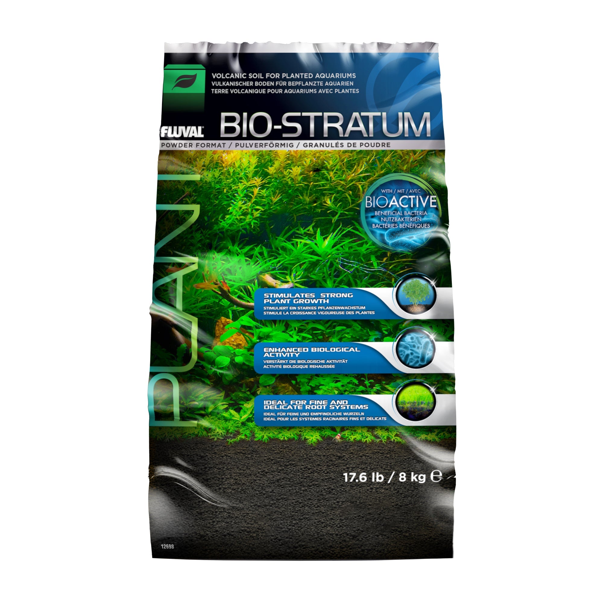 Fluval Bio-Stratum Volcanic Aquarium Soil - Powder Format