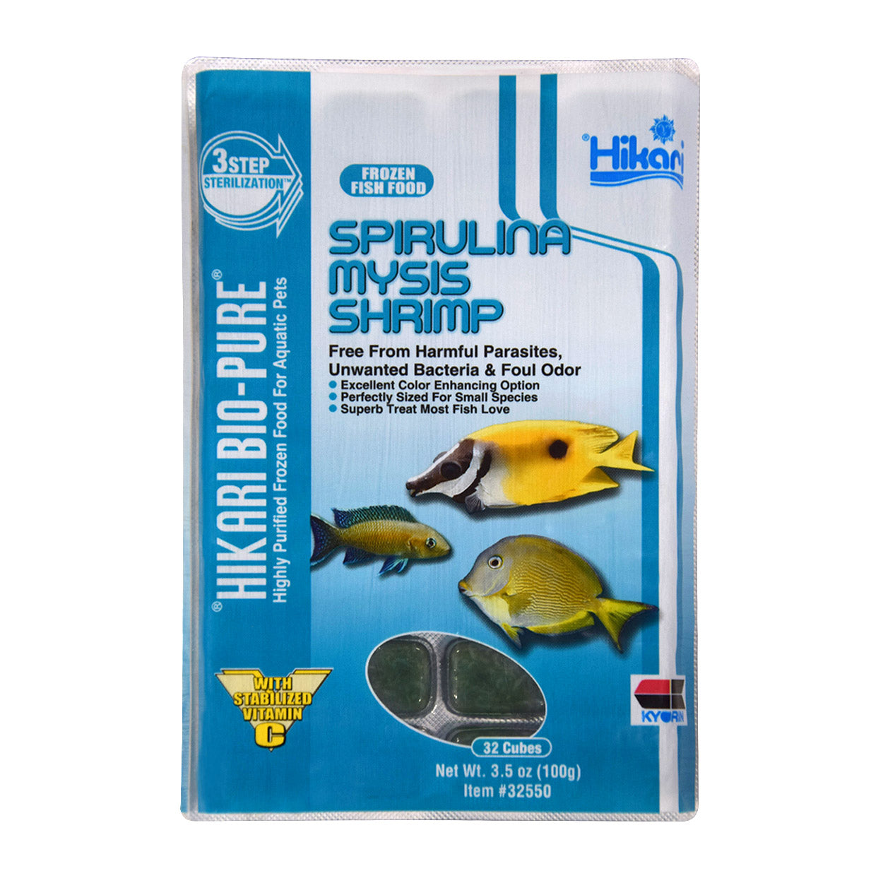 Frozen Spirulina Mysis Shrimp