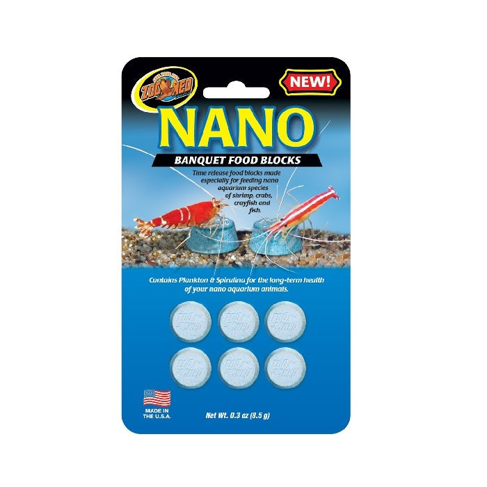 Zoo Med Nano Banquet Food Blocks - 6 pk