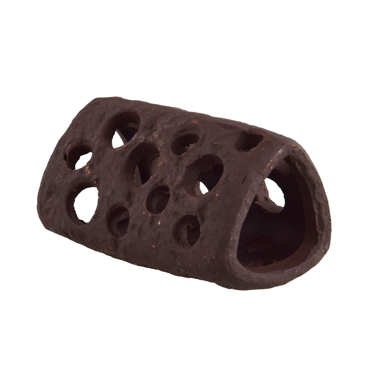 Ceramic Tube - Holey - Orange