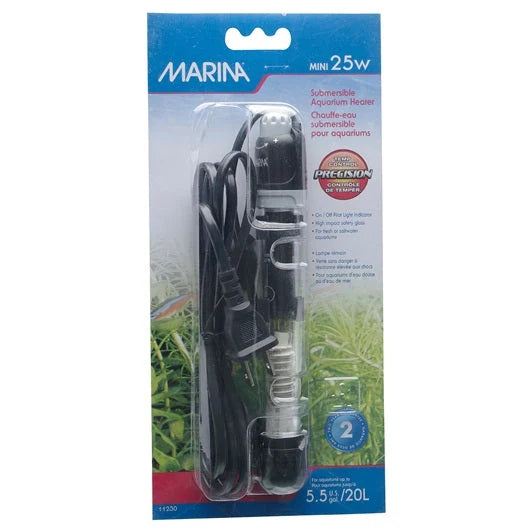 Marina Submersible Aquarium Heater - 25W