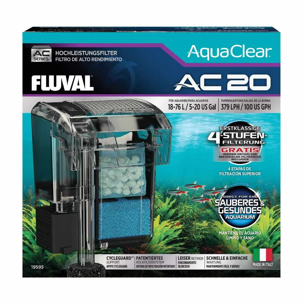 Fluval AquaClear Power Filter - AC-20 (5-20 gal)