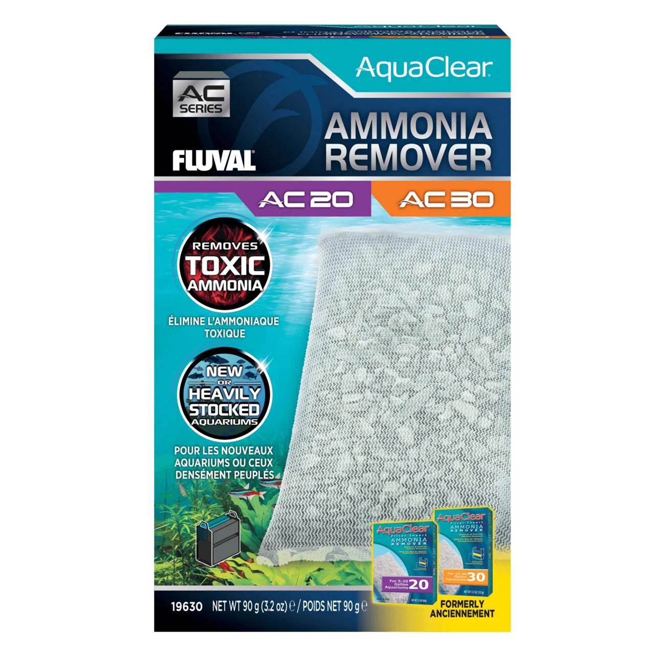 Ammonia Remover for AquaClear Power Filters - ac20/ac30 90g