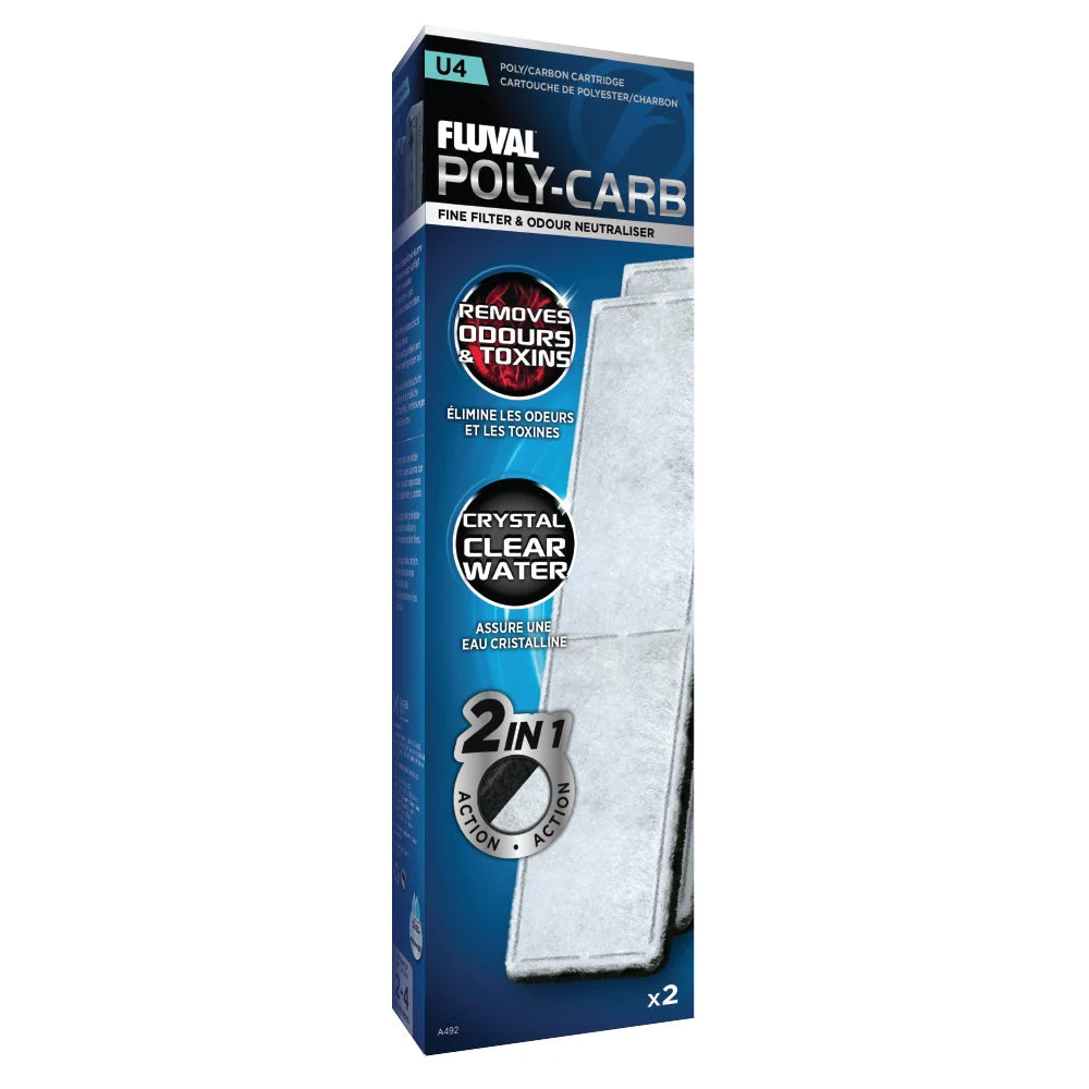 Fluval inU4in Poly/Carbon Cartridge - 2 Pack - Default Title